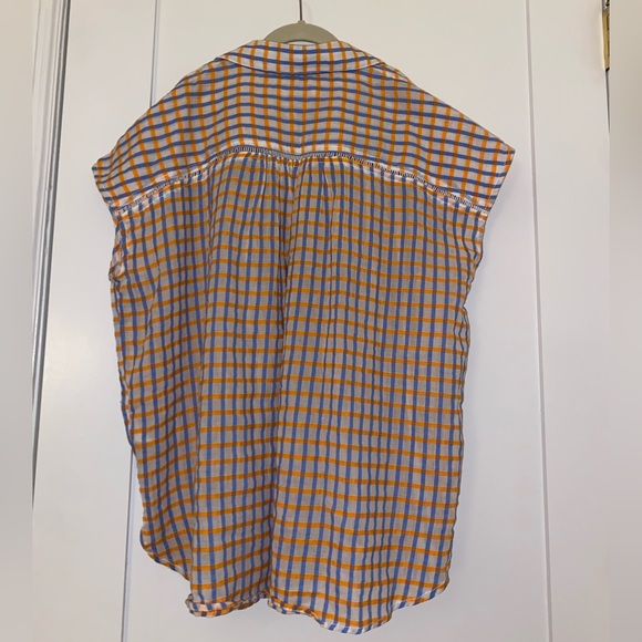 Anthropologie button up plaid top! - Picture 3 of 3